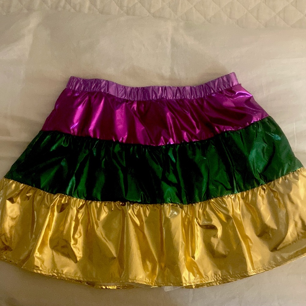 Queen of Sparkles Mardi Gras skirt size M